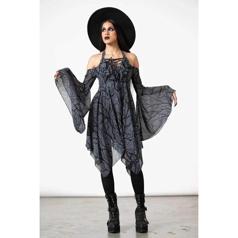 Killstar Adalyn Halter Dress - Picture 2 of 7